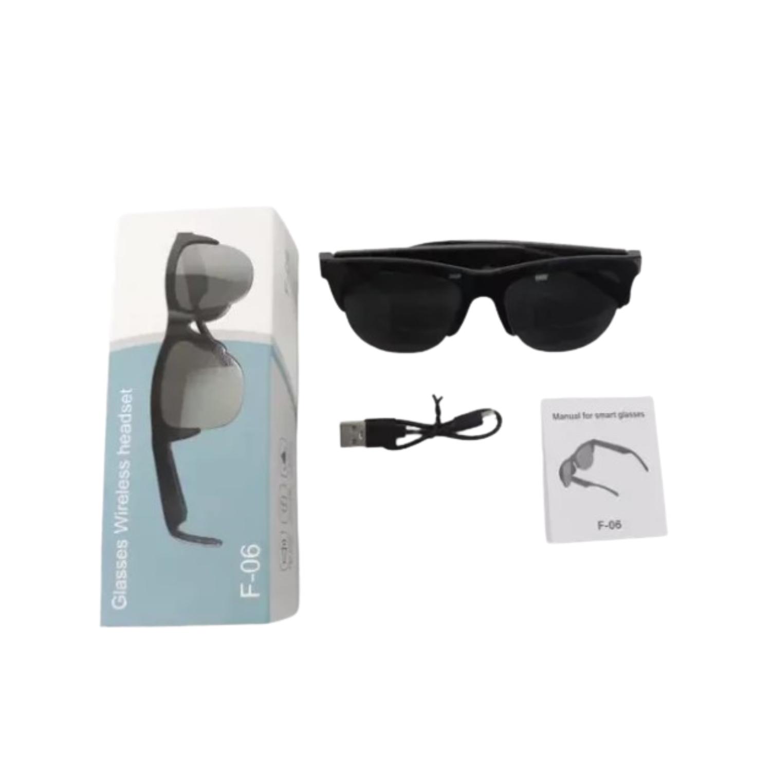 GAFAS LENTES INALÁMBRICAS INTELIGENTES DE SOL F06 BLUETOOTH - 7