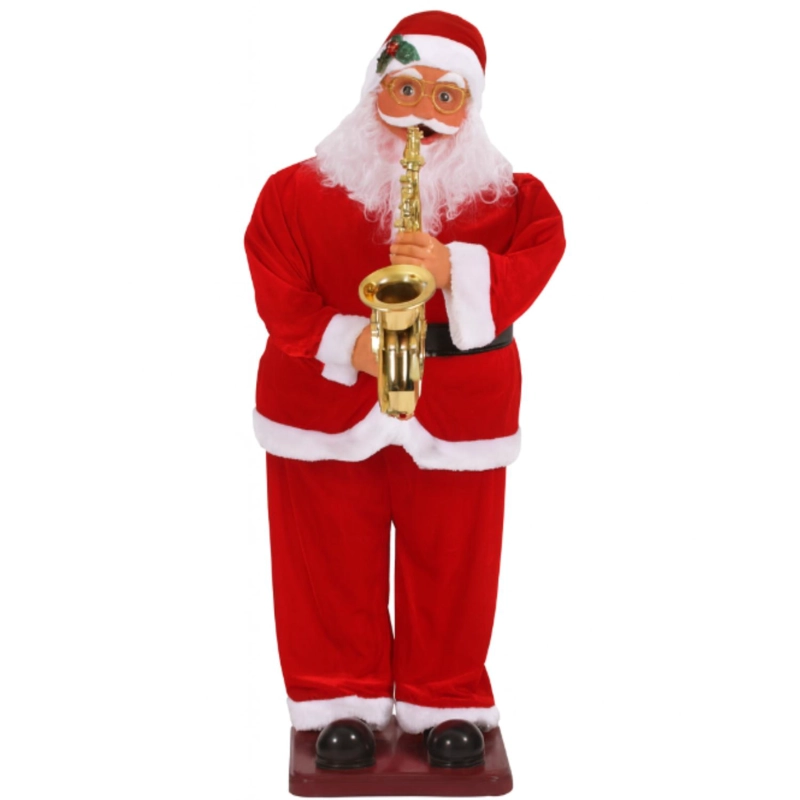 VIEJO PASCUELO SAXOFON 120CM MUSICAL SENSOR INFRARROJO Y VOZ - 2