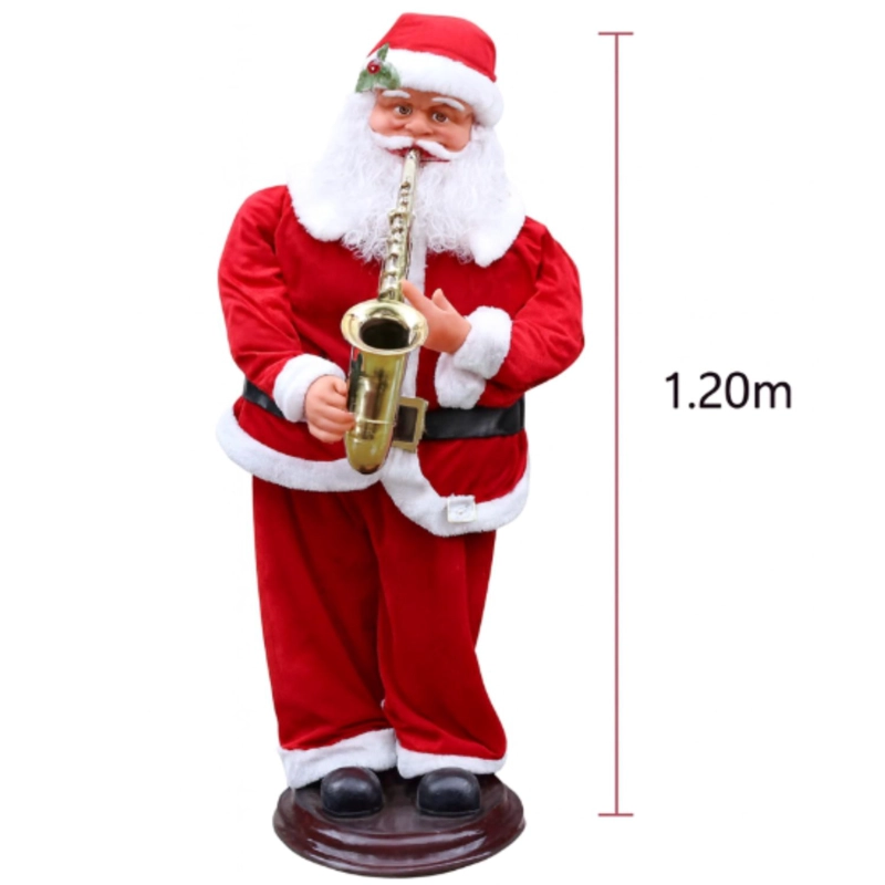 VIEJO PASCUELO SAXOFON 120CM MUSICAL SENSOR INFRARROJO Y VOZ - 3