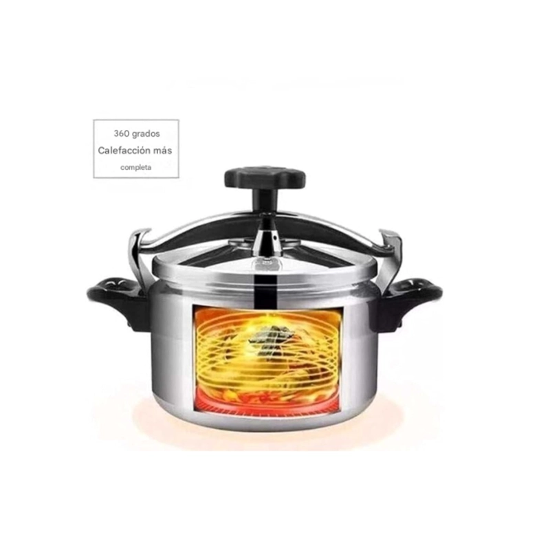 OLLA A PRESION PARA COCINAR EN CALIENTE DE ALUMINIO 7 LITROS - 5