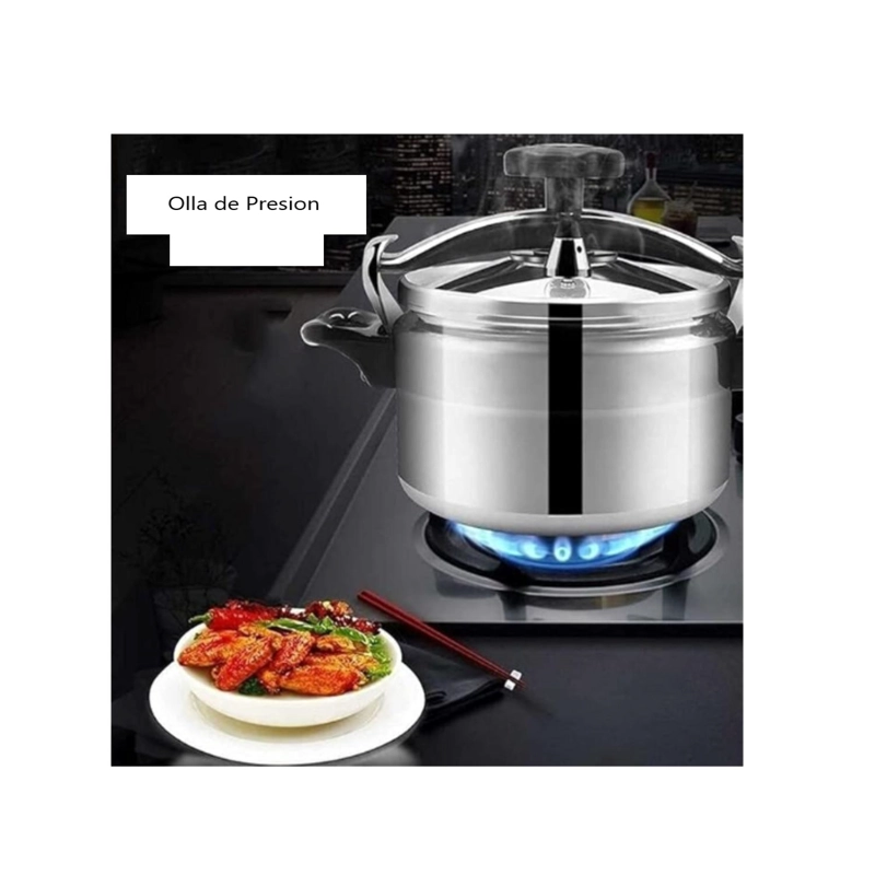 OLLA A PRESION PARA COCINAR EN CALIENTE DE ALUMINIO 7 LITROS - 7