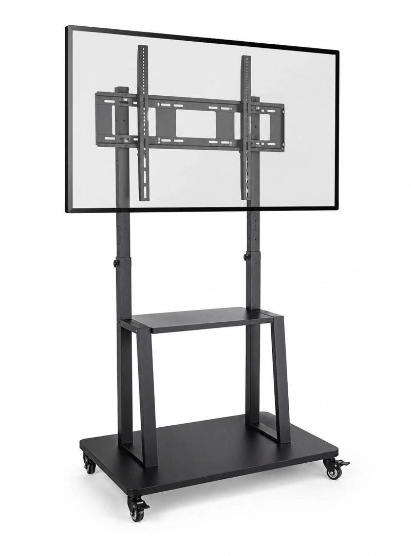 SOPORTE TV BASE PEDESTAL CON RUEDAS MONITOR 32 A 72P 155CM - NEGRO - 1