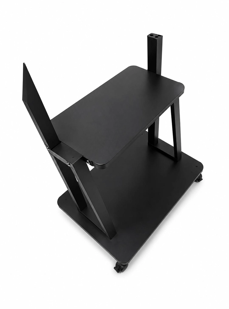 SOPORTE TV BASE PEDESTAL CON RUEDAS MONITOR 32 A 72P 155CM - NEGRO - 4