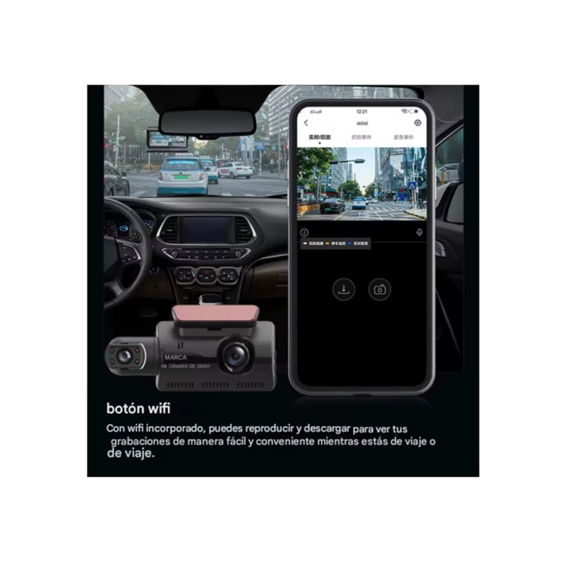 CAMARA PARA AUTO CAR DVR HD VISION GRABADORA DE COCHES HD - 8
