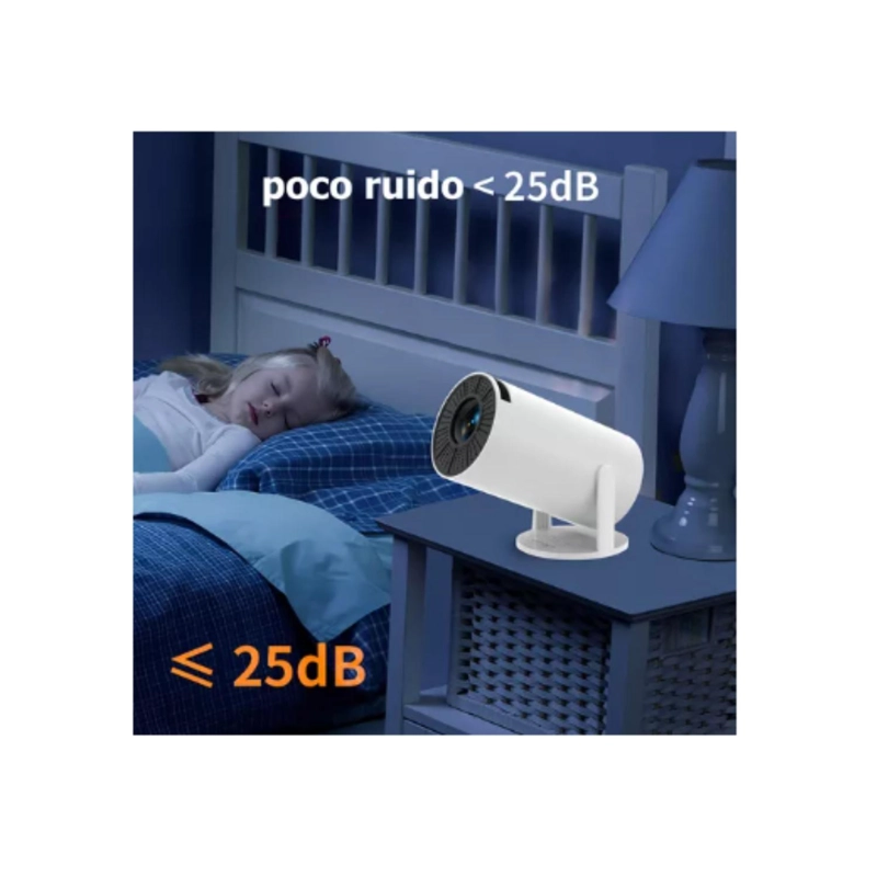 PROYECTOR ANDROID WIFI BLUETOOH SMARTV 1080 9000LM - 7