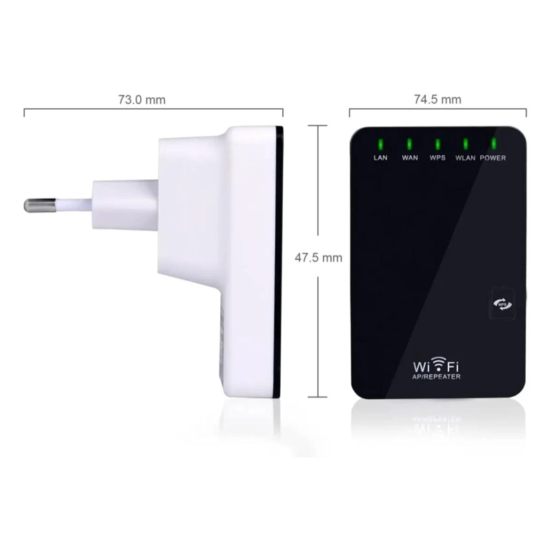 REPETIDOR AMPLIFICADOR WIFI 300 MBPS INALAMBRICO MINI ROUTER - 3