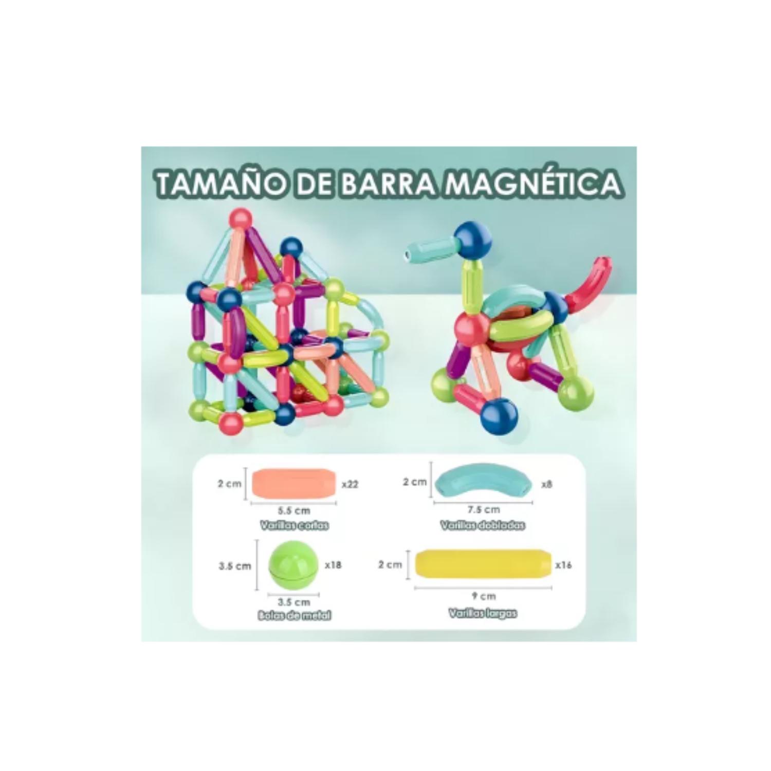 JUEGO DIDÁCTICO BLOQUES MAGNÉTICOS PARA ARMAR 36 PIEZAS - 7