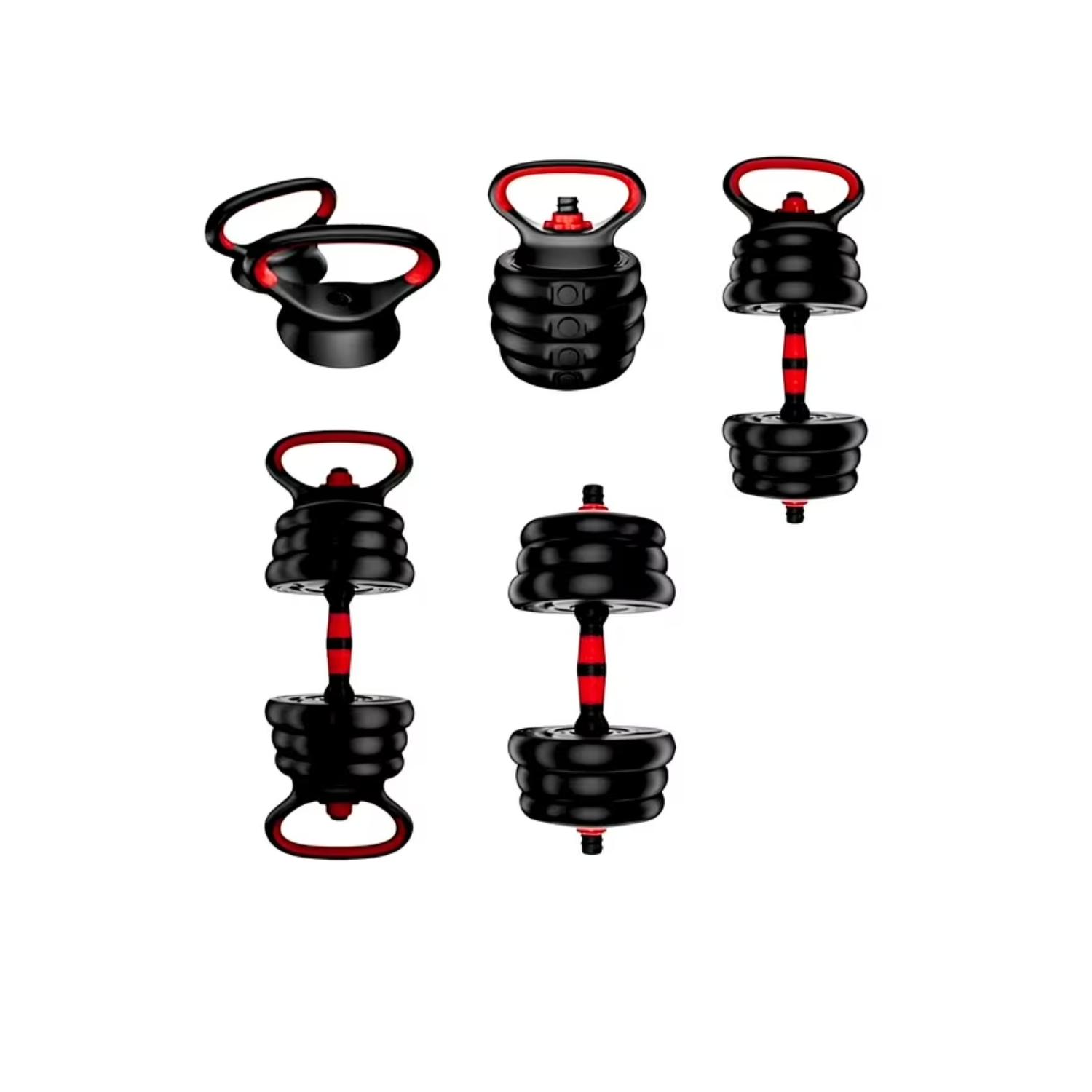 SET MANCUERNAS Y BARRA AJUSTABLE 30 KG ENTRENAMIENTO FITNESS - 3