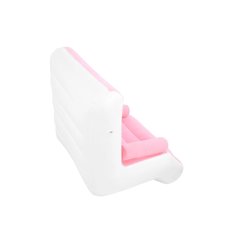 SOFA SILLON SILLA PUFF INFLABLE APOYA BRAZOS TUMBONA CAMPING - MARRON - 2