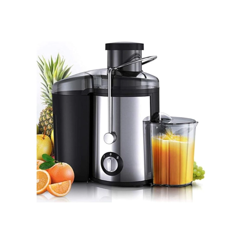 EXTRACTOR EXPRIMIDOR ELE CTRICO DE JUGO Y VERDURAS SACAJUGOS - PLATEADO - 2