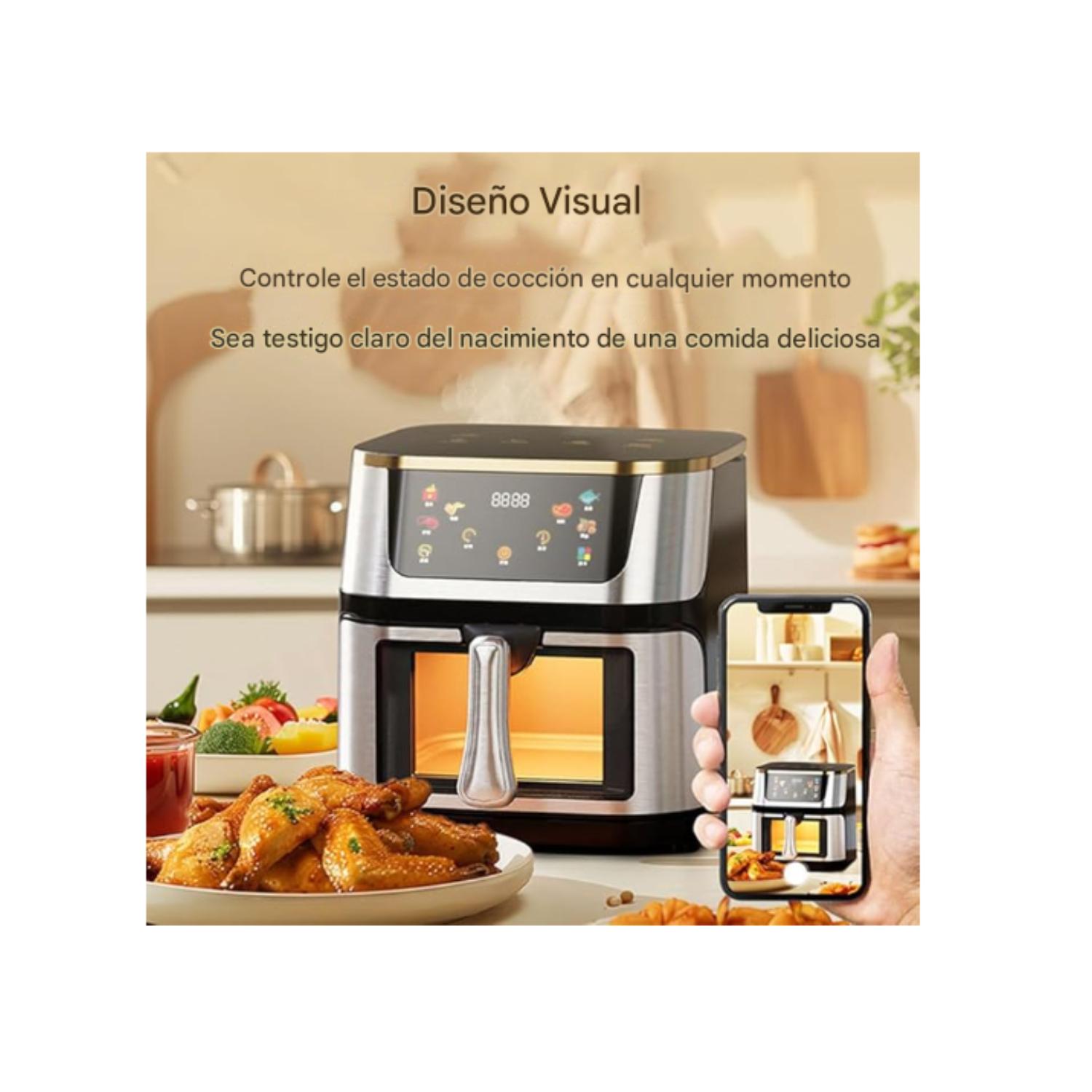 AIR FRYER FREIDORA DE AIRE 12L 2800W DIGITAL - 5