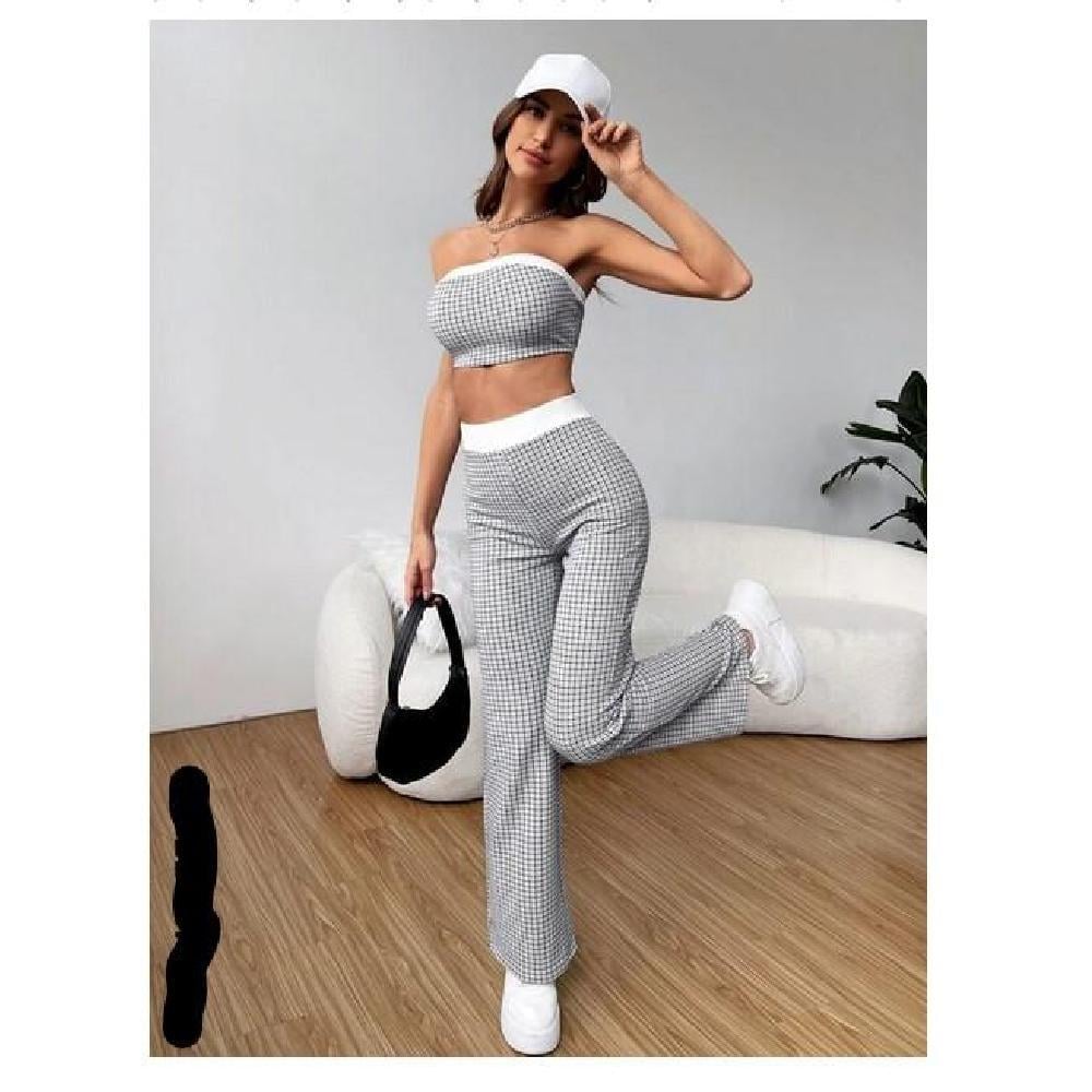 CONJUNTO 2 PIEZAS TOP Y PANTALON MUJER CASUAL - 3