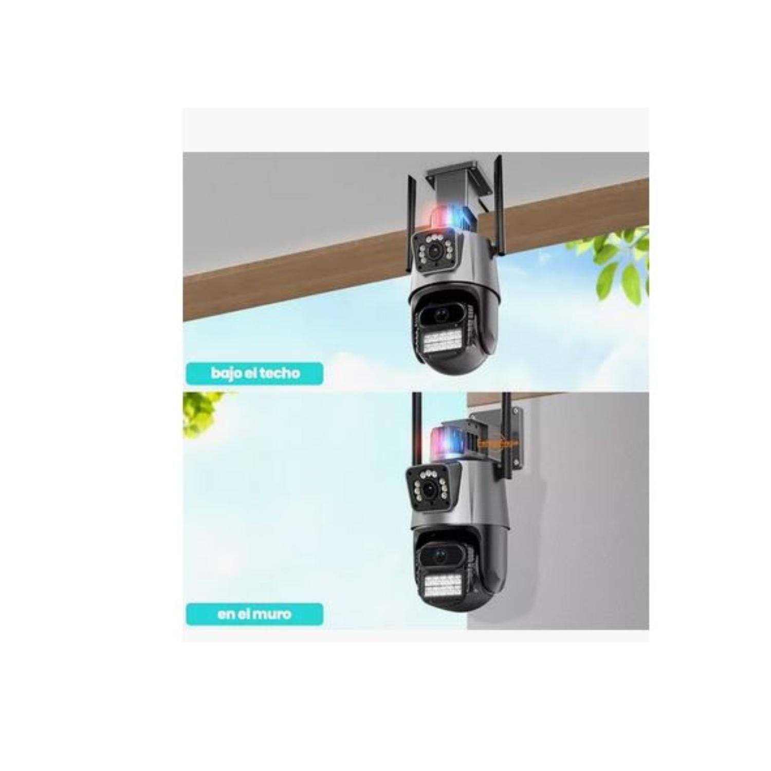 CAMARA DE SEGURIDAD VIGILANCIA DUAL VISIÓN WIFI IP NEGRO - 5
