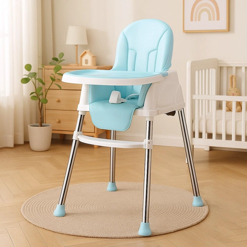 SILLA DE COMER PARA BEBE S PORTATIL CON RUEDAS AJUSTABLE - 2