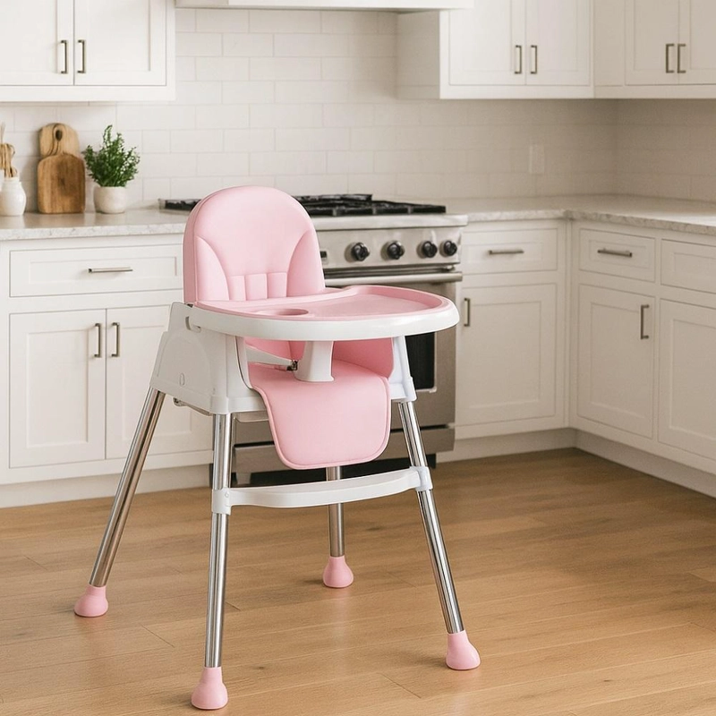 SILLA DE COMER PARA BEBE S PORTATIL CON RUEDAS AJUSTABLE - 2