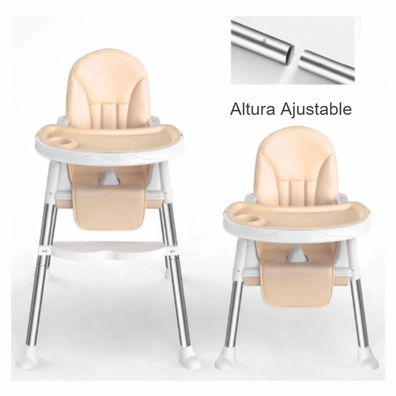SILLA DE COMER PARA BEBE S PORTATIL CON RUEDAS AJUSTABLE - 2