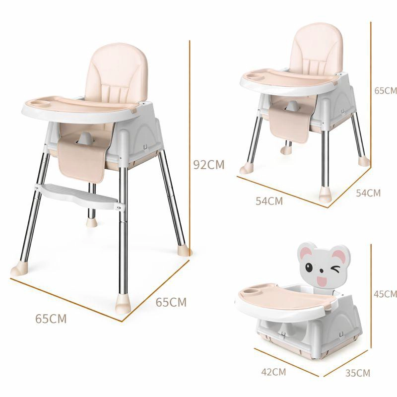 SILLA DE COMER PARA BEBE S PORTATIL CON RUEDAS AJUSTABLE - 6