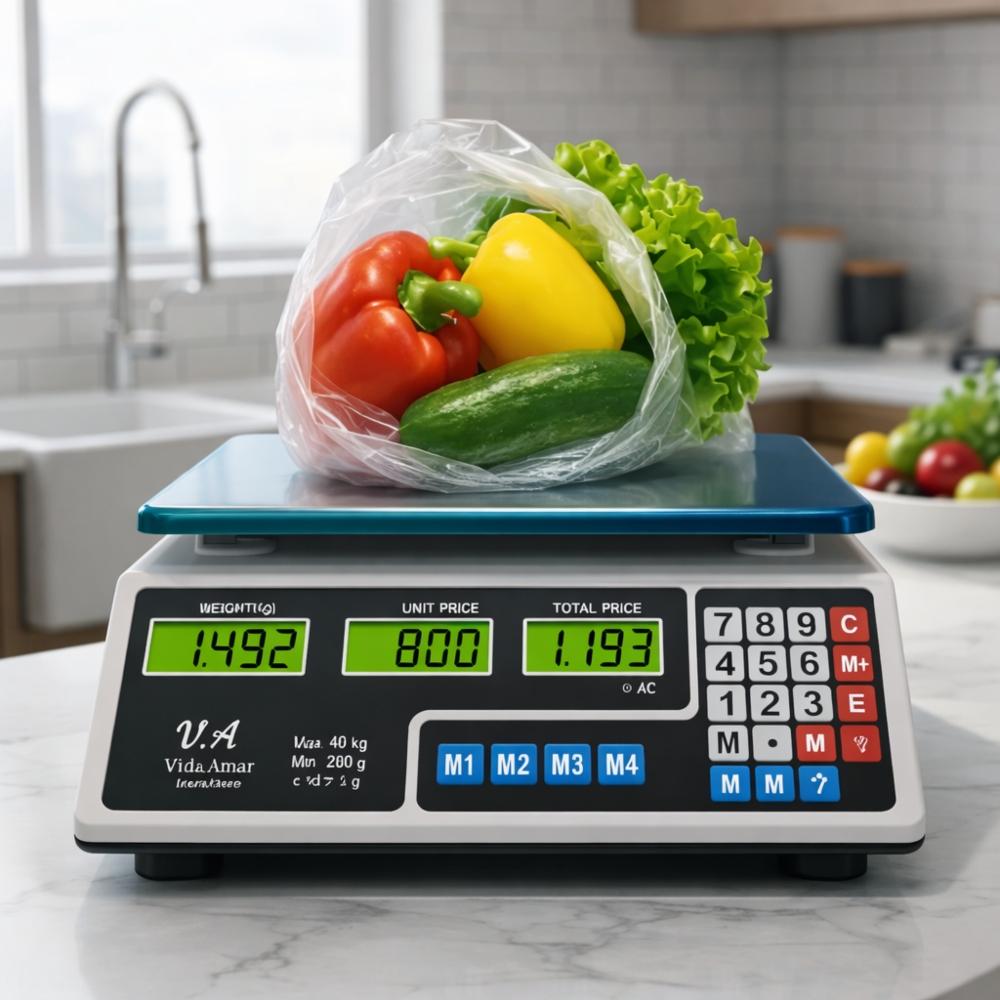 BASCULA COMERCIAL DIGITAL GAMA ALTA 40KG 220V - 4