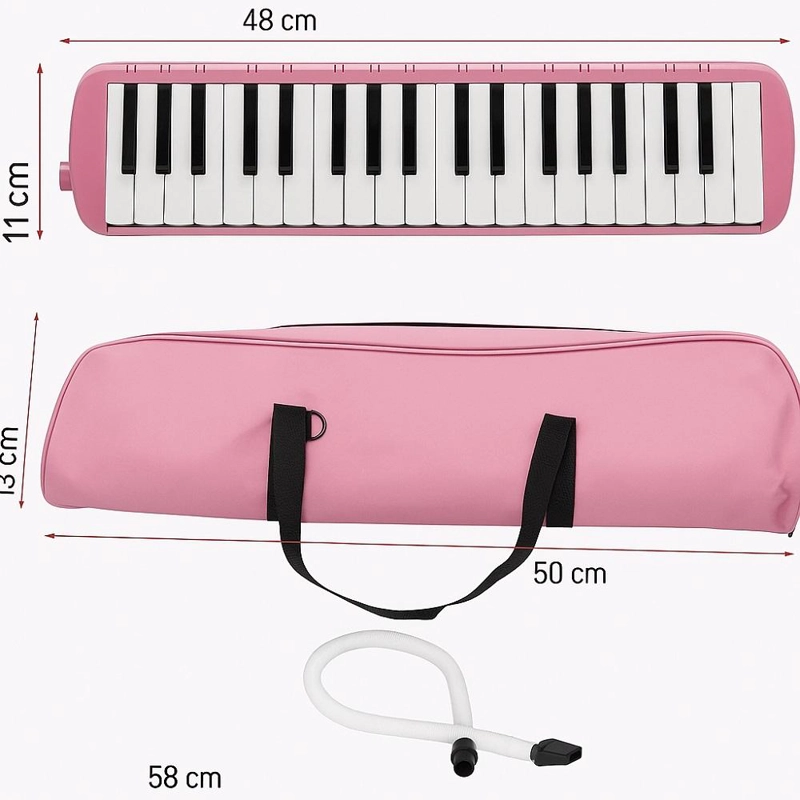 MELODICA PIANO 37 NOTAS CON ESTUCHE Y BOQUILLA - ROSA - 5
