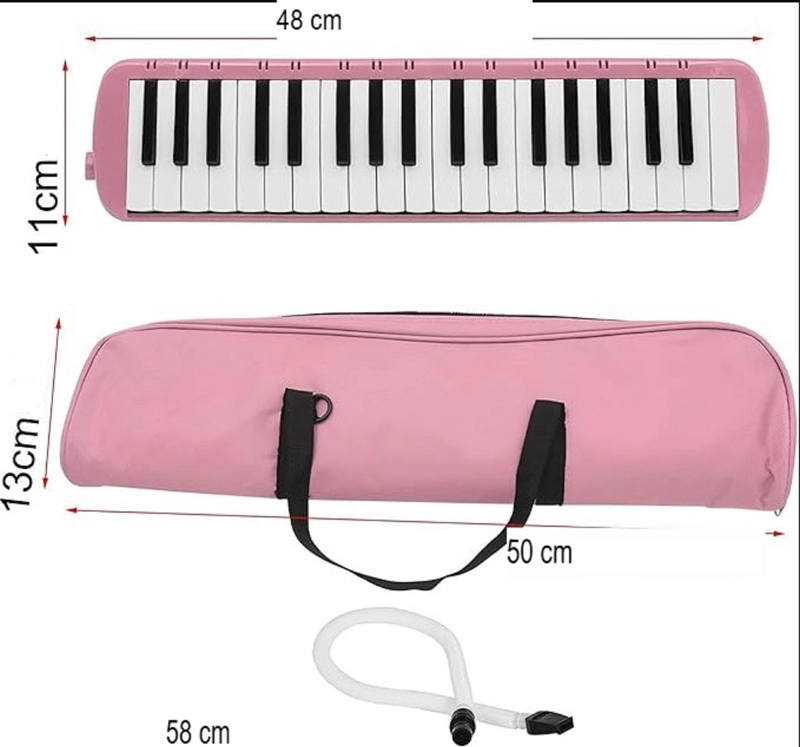 MELODICA PIANO 37 NOTAS CON ESTUCHE Y BOQUILLA - ROSA - 7