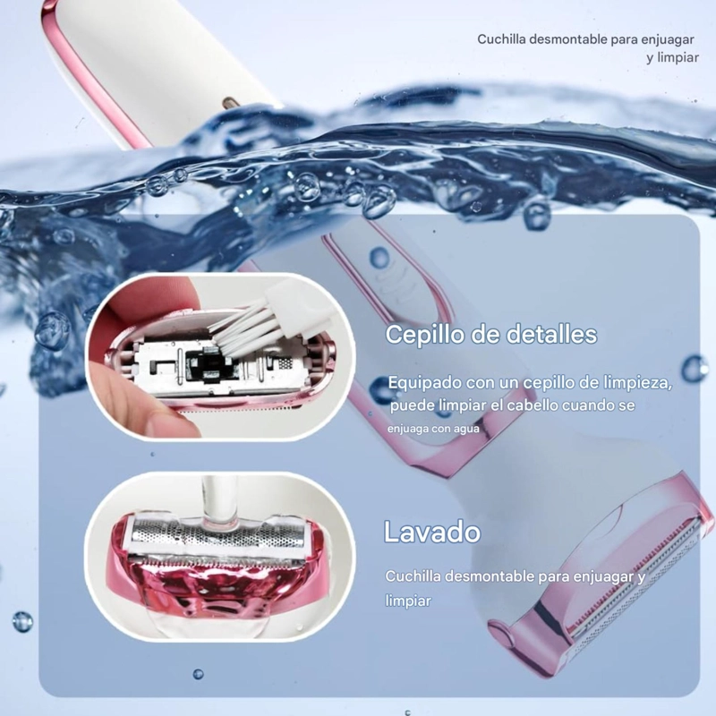 RECORTADORA 4 EN 1 RECARGABLE – BIKINI, NARIZ Y CEJAS - 6