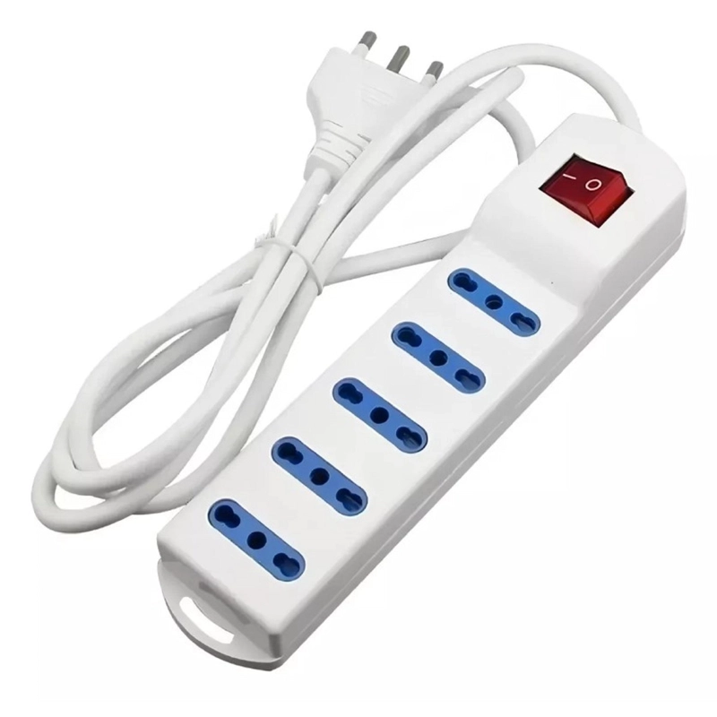 ALARGADOR ZAPATILLA 5 TOMAS 1,5 MTS ENCHUFES - BLANCO - 1