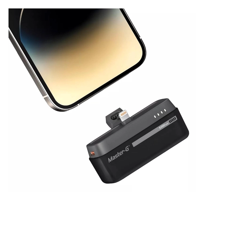 POWERBANK MASTER-G 5000MAH 20W IP - CARGA PORTATIL - NEGRO - 3