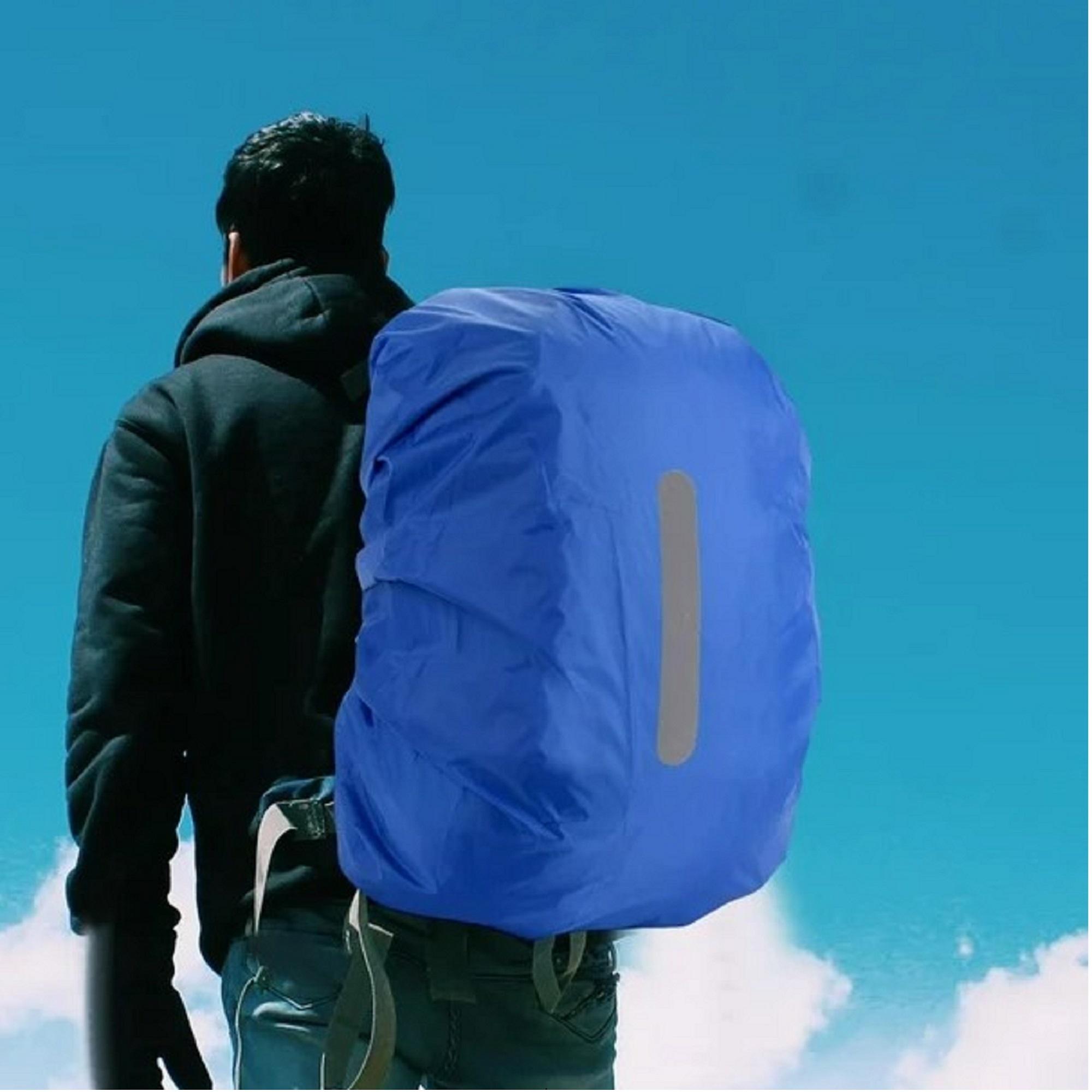 COBERTOR IMPERMEABLE REFLECTANTE PARA MOCHILA - AZUL - 2