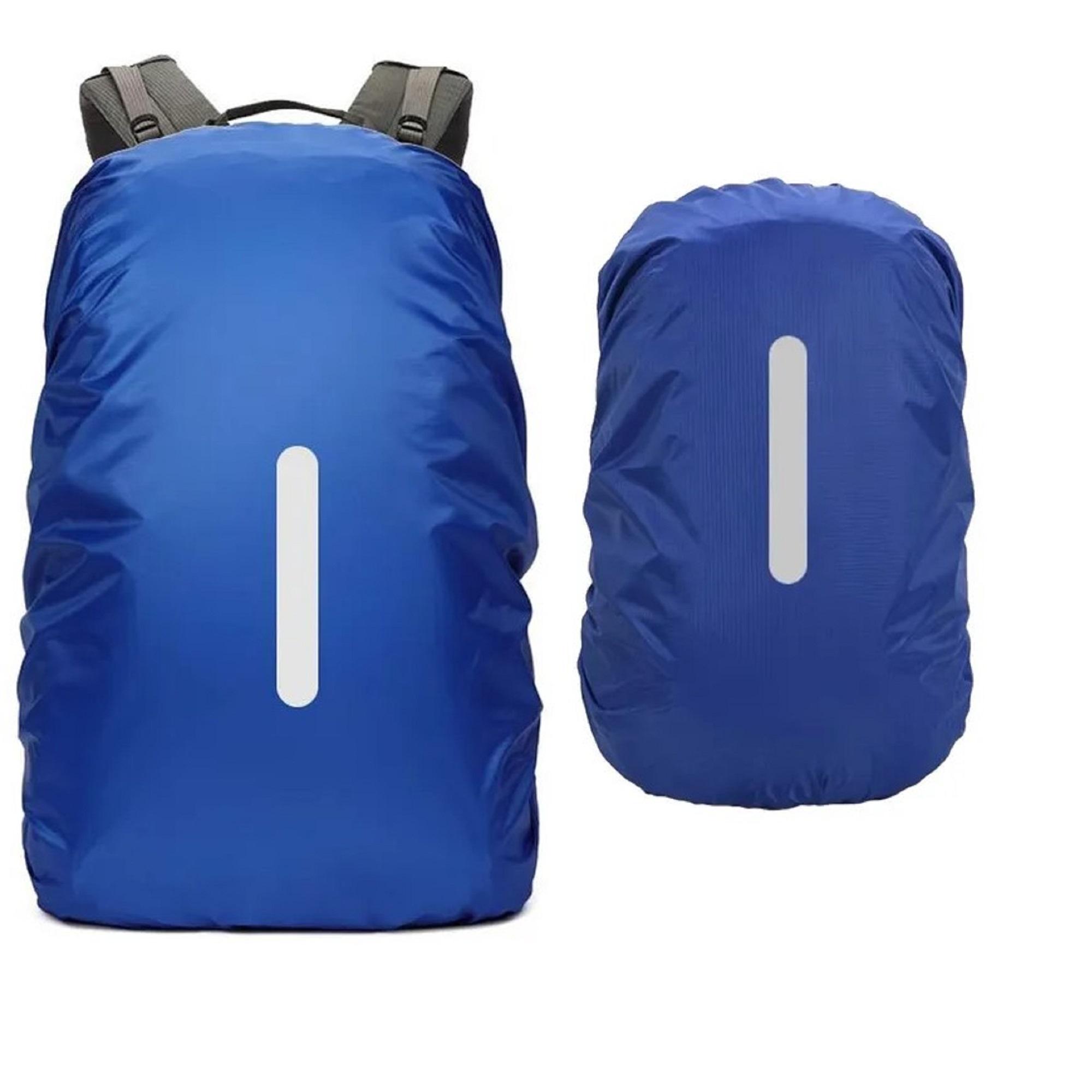 COBERTOR IMPERMEABLE REFLECTANTE PARA MOCHILA - AZUL - 3