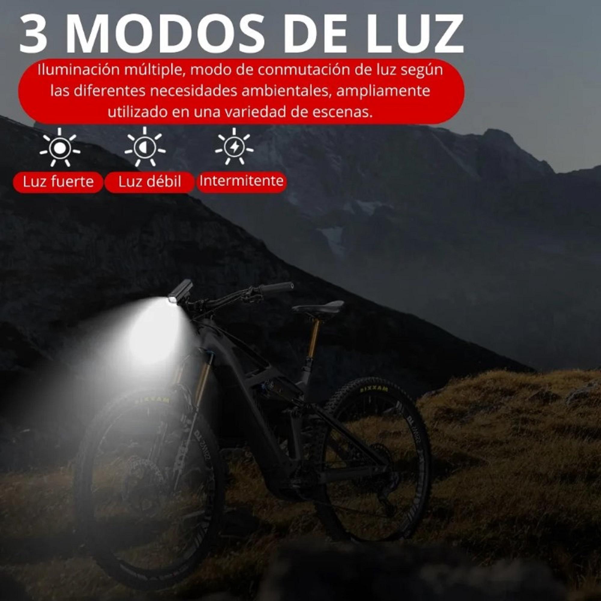 LUCES RECARGABLES PARA BICICLETA DELANTERA Y TRASERA PREMIUM - 5