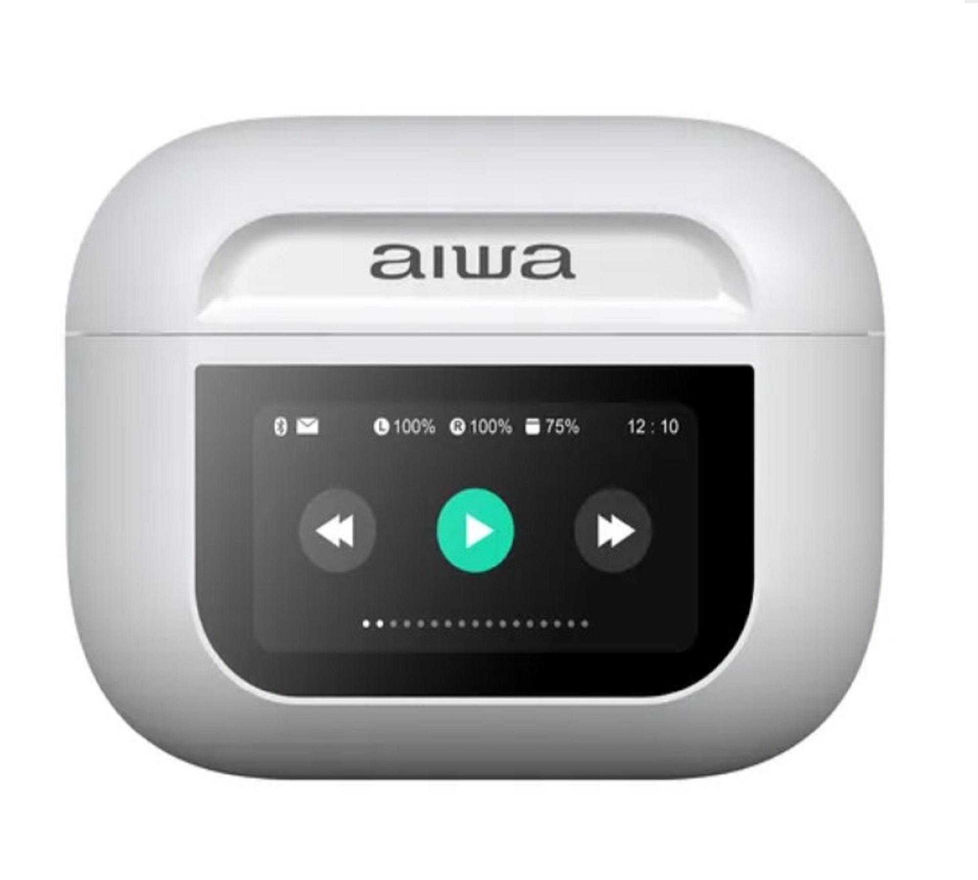AUDIFONOS BLUETOOTH AIWA IN EAR DISEÑO CON PANTALLA TACTIL - NEGRO - 2