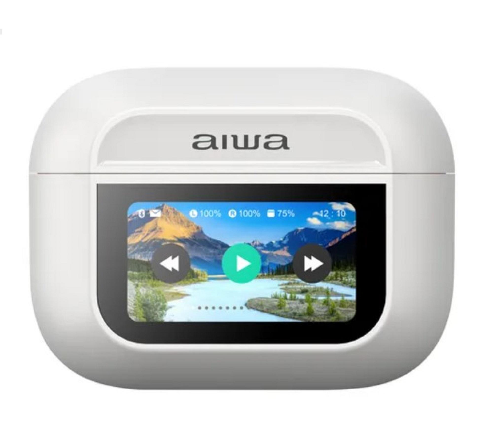 AUDIFONOS BLUETOOTH AIWA IN EAR DISEÑO CON PANTALLA TACTIL - NEGRO - 3