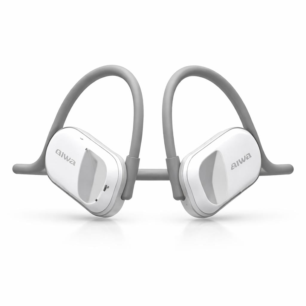 AUDIFONOS BLUETOOTH DEPORTIVOS AIWA AW-ACF1- CONDUCCION OSEA - BLANCO - 2