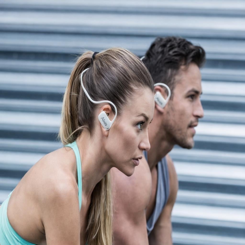 AUDIFONOS BLUETOOTH DEPORTIVOS AIWA AW-ACF1- CONDUCCION OSEA - BLANCO - 4