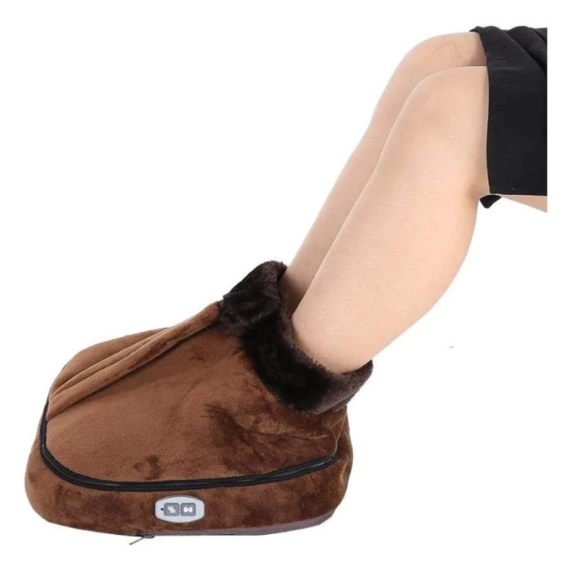 BOTA MASAJEADORA CALEFACTORA ELE CTRICA PIES, CUELLO, ABDOMEN - CAFE - 5