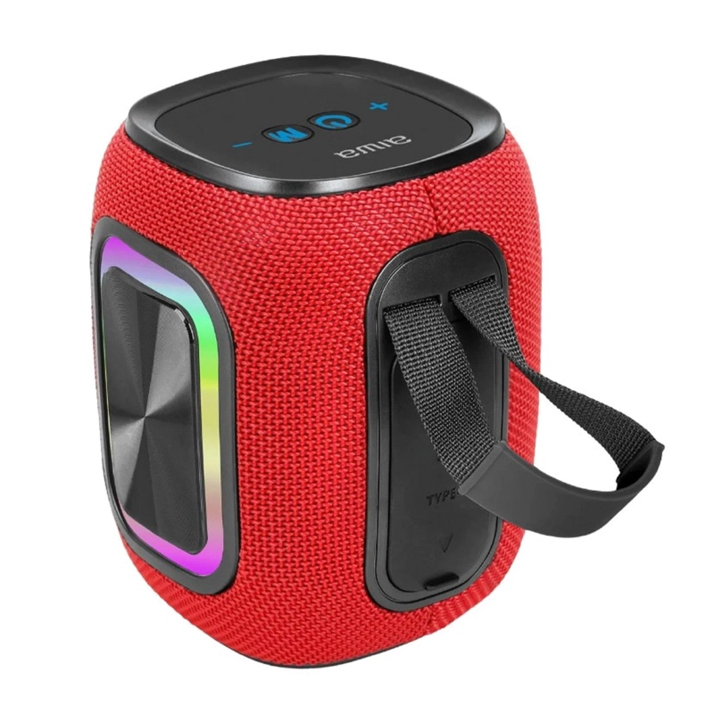 - PARLANTE BLUETOOTH AIWA 12W CON FM Y LUCES RGB - ROJO - 2