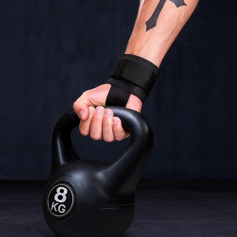 PESA RUSA KETTLEBELL 8KG ENTRETENIMIENTO  CROSSFIT Y FITNESS - NEGRO - 3