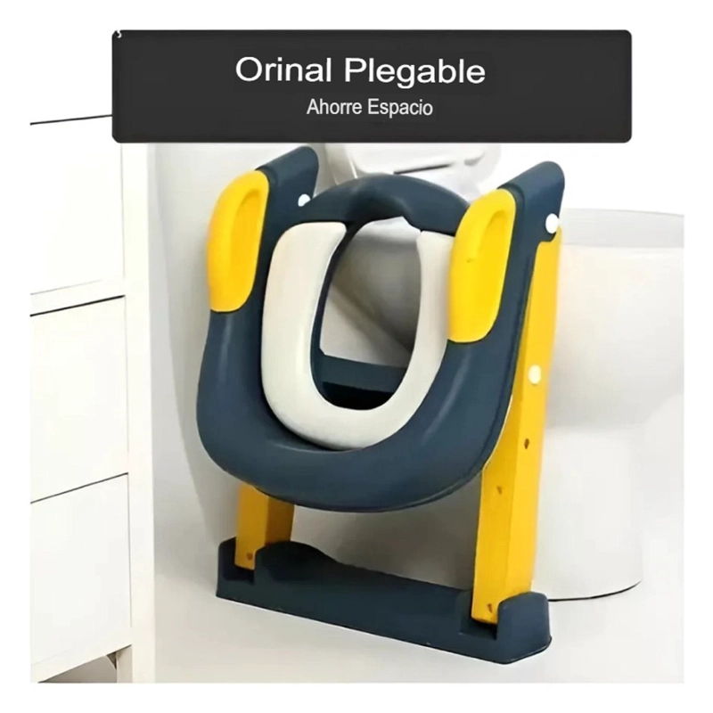 ASIENTO ADAPTADOR CON ESCALERA PARA INODORO INFANTIL - AZUL - 6