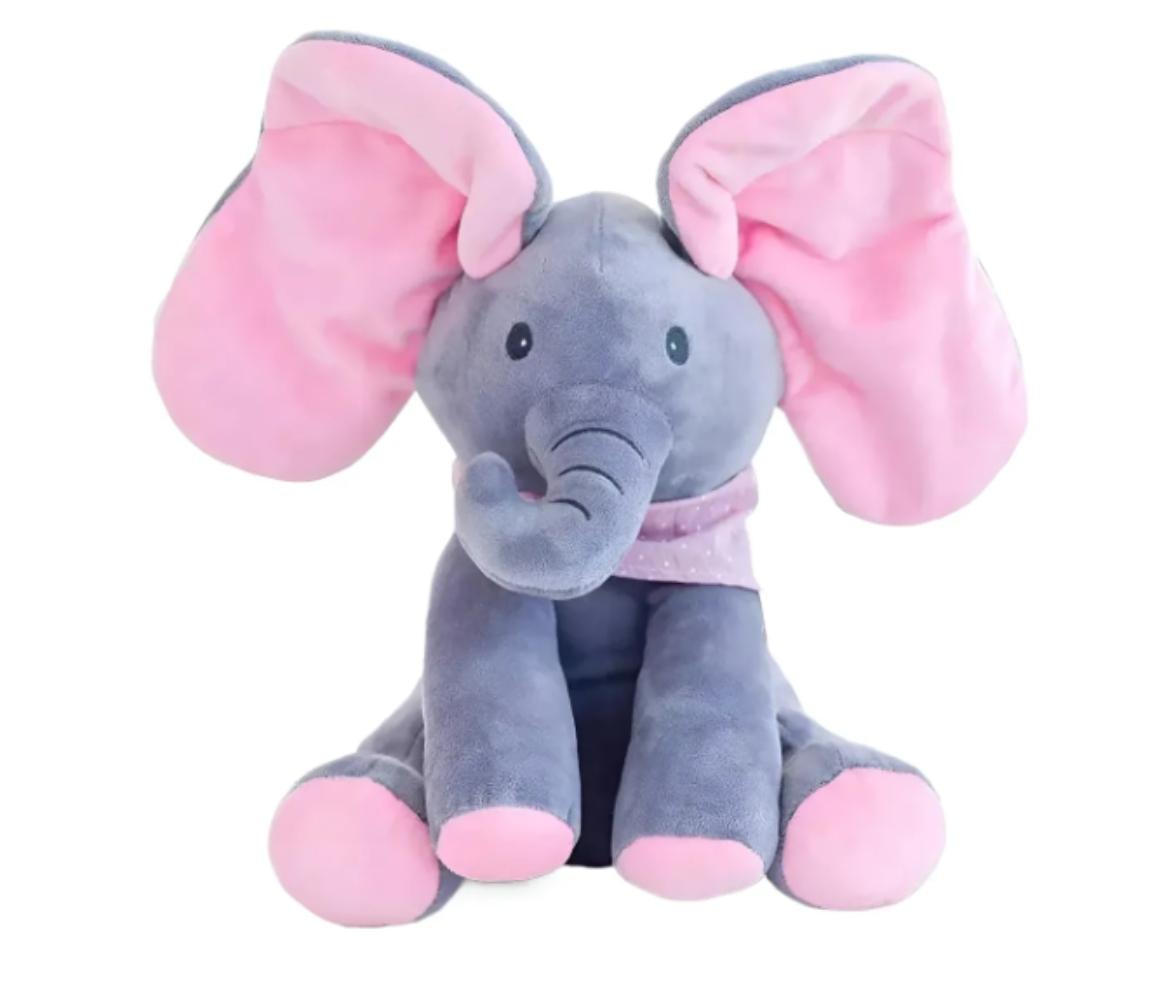 PELUCHE INTERACTIVO ANIMADO MUSICA + JUEGO ELEFANTE BEBE - AZUL - 7