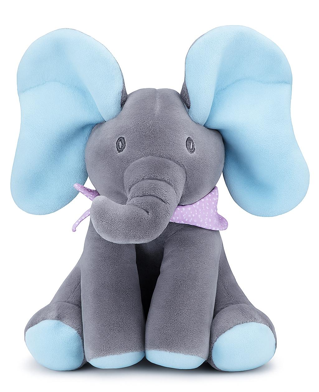 PELUCHE INTERACTIVO ANIMADO MUSICA + JUEGO ELEFANTE BEBE - AZUL - 7