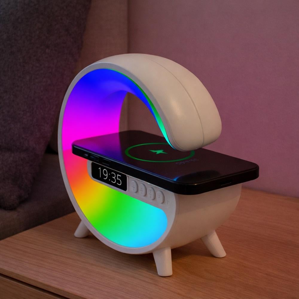 PARLANTE BLUETOOTH MLAB MY LIL G 5EN1 RGB RELOJ CARGADOR - 2