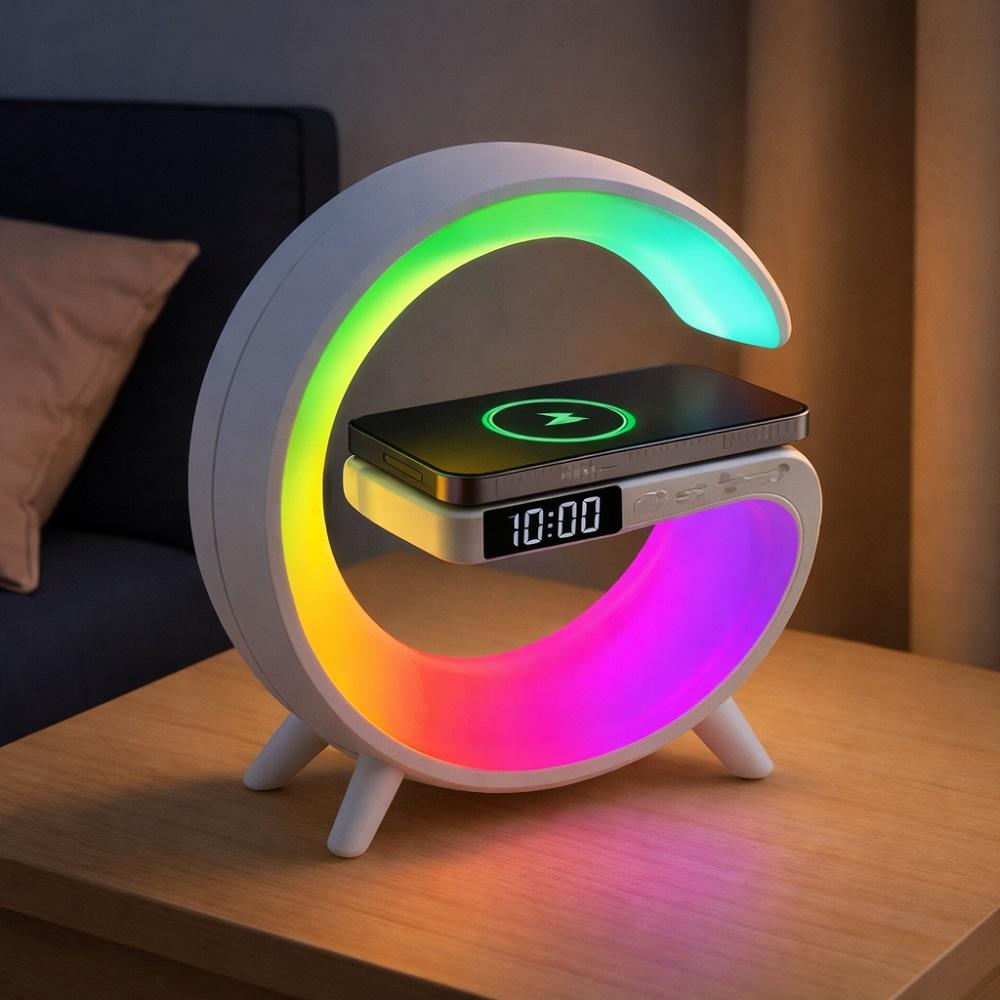 PARLANTE BLUETOOTH MLAB MY LIL G 5EN1 RGB RELOJ CARGADOR - 5