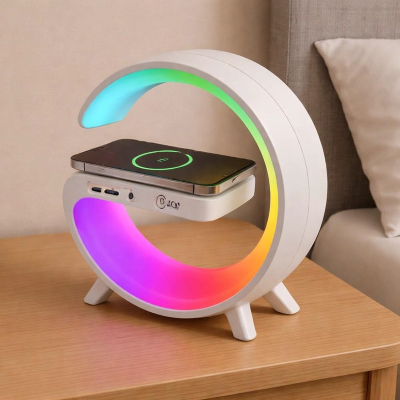 PARLANTE BLUETOOTH MLAB MY LIL G 5EN1 RGB RELOJ CARGADOR - 6