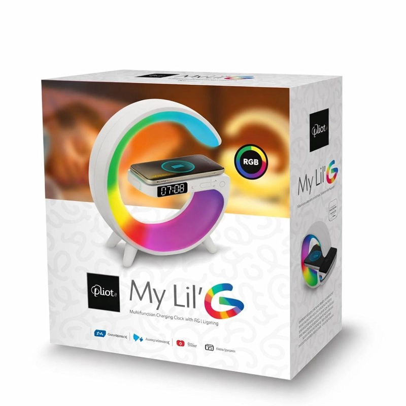 PARLANTE BLUETOOTH MLAB MY LIL G 5EN1 RGB RELOJ CARGADOR - 8