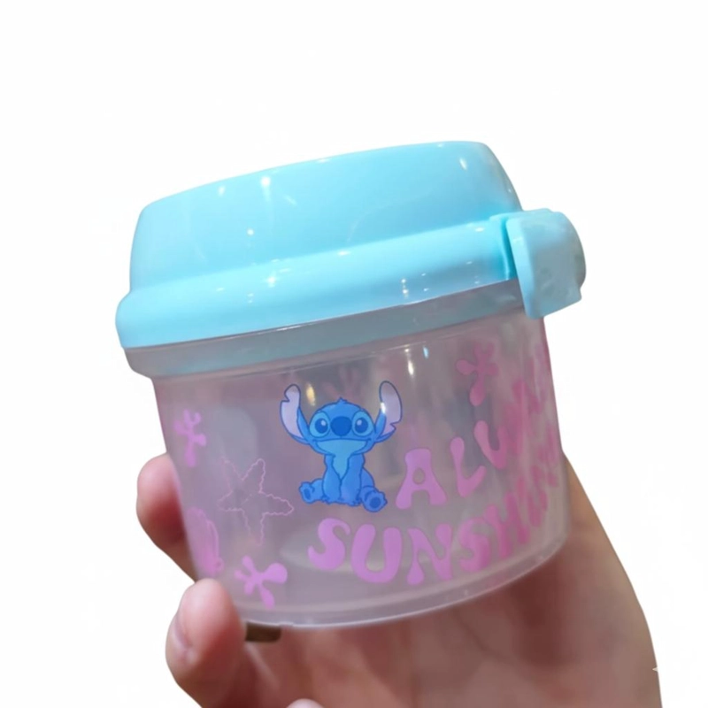 PORTA SNACK DISNEY STITCH INFANTIL AZUL 280ML - 1