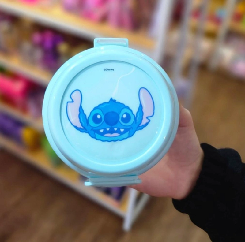 PORTA SNACK DISNEY STITCH INFANTIL AZUL 280ML - 2