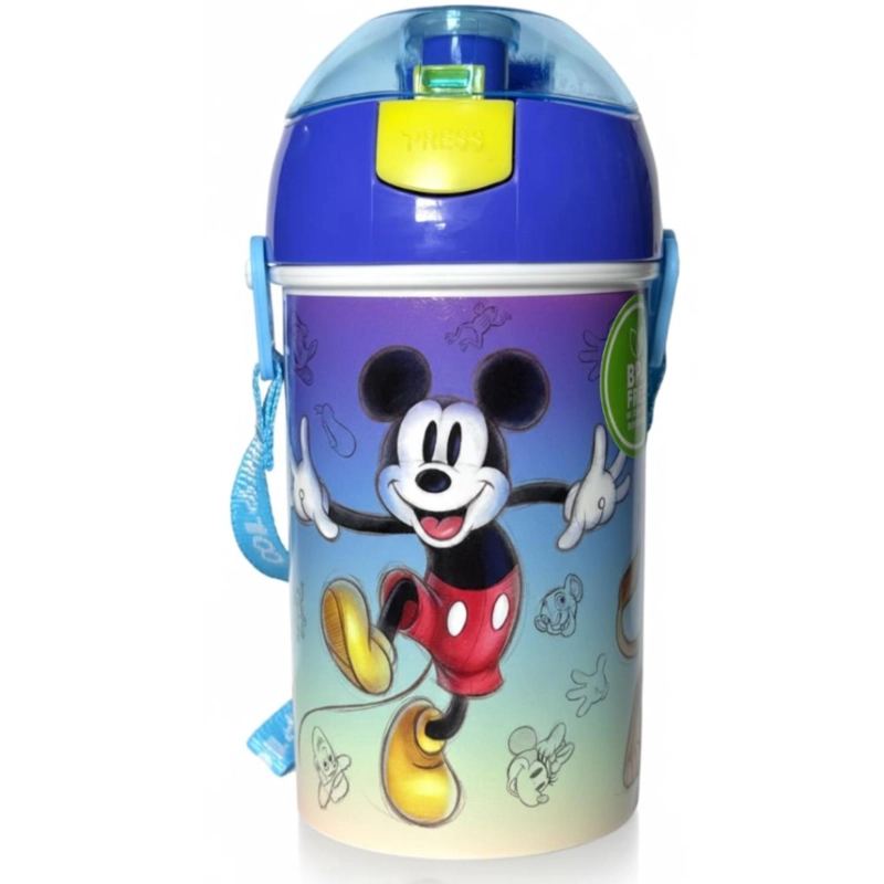 VASO BOTON INFANTIL MICKEY  CON CORREA ANTIDERRAME DISNEY - 1