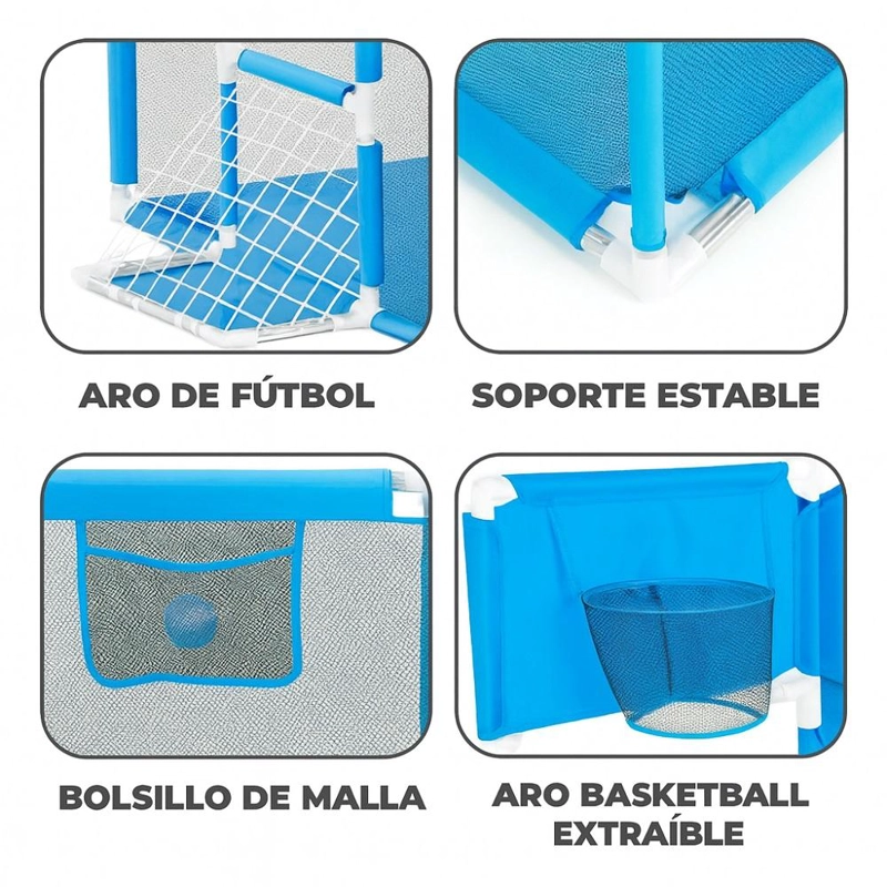 CORRAL INFANTIL DE JUEGO 180 CM CON CANASTA PARA BEBE S - 5