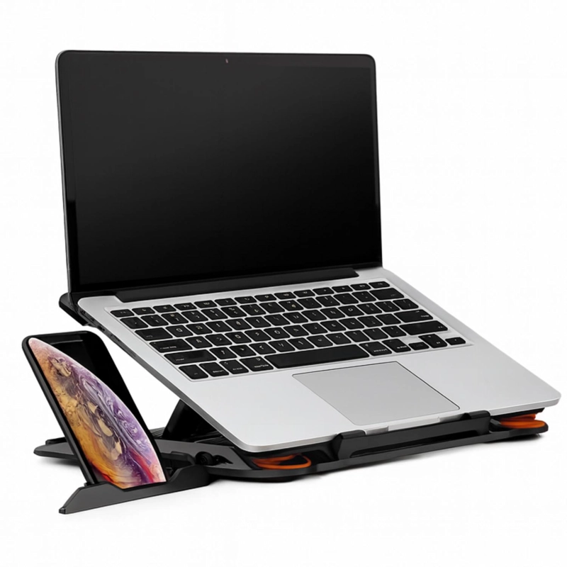 BASE SOPORTE GIRATORIO NOTEBOOK Y CELULAR HASTA 17 PULGADAS - 4