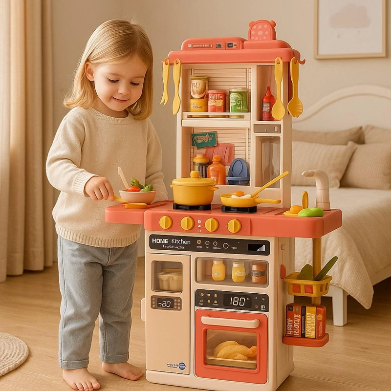 COCINA INFANTIL GRANDE 50PCS CON SPRAY Y SONIDOS - 2